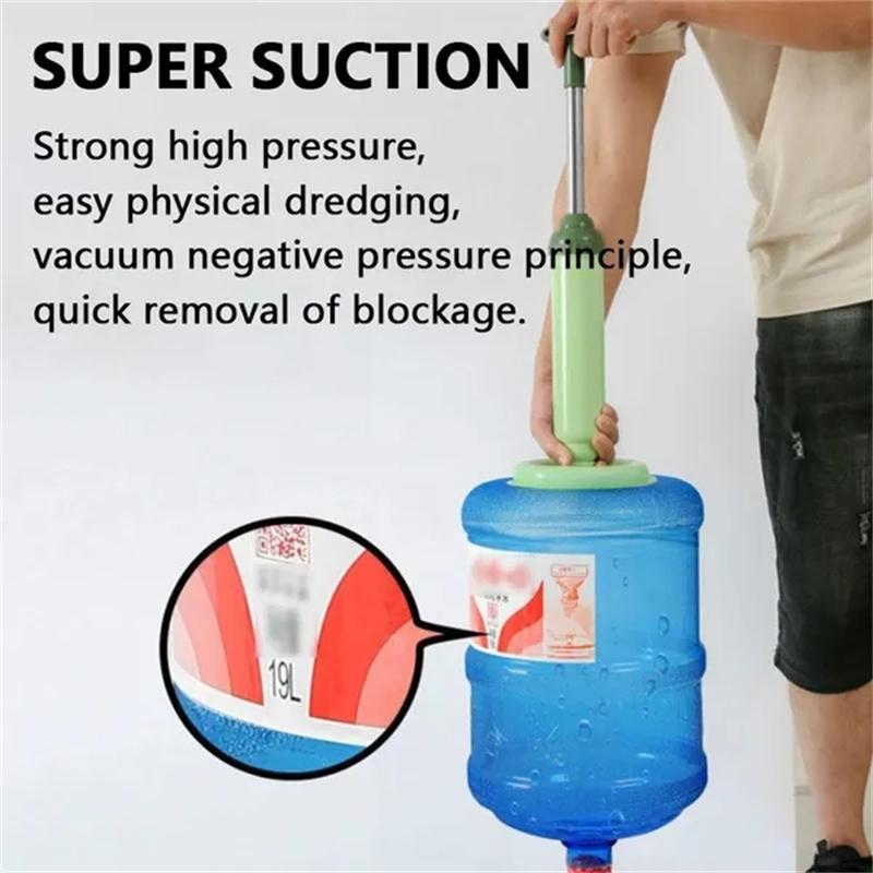 Toilet Plunger High Pressure Pump Anti Clogging Toilet Cleaner for Bathroom Kitchen Sink Drain Shower Tub Cleaning Pipe Plunger
