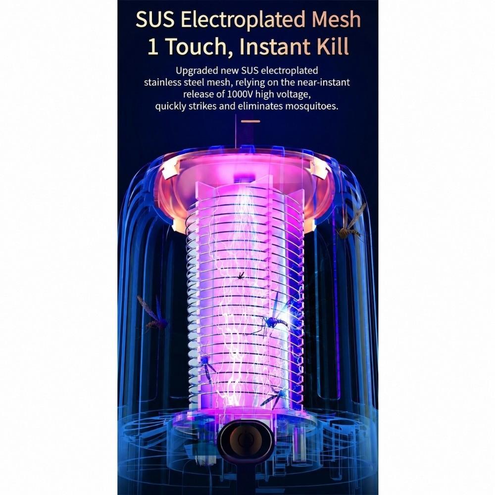 Rechargeable Mosquito Killer Lamp Portable Insect Trap Night Light Bug Zapper  Bedroom
