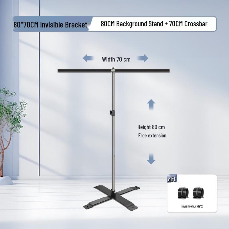 Ruiteng T-shaped 2x1.5m Photography Background Stand with Green Screen and Telescopic Crossbar