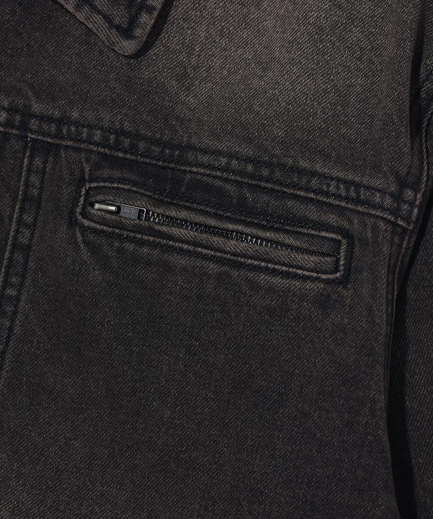 RAYFIKERS Brush Cut Denim Jacket Mq1Ju019_Black