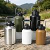 Large Capacity 304 Stainless Steel Ice Bucket & Portable Outdoor Thermos Water Bottle