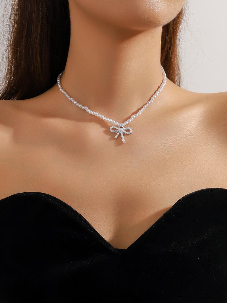 Vintage Black Lace Rose Necklace Bracelet Ring Set Women's Dinner Party, Dark Wind Neck Chain Bracelet