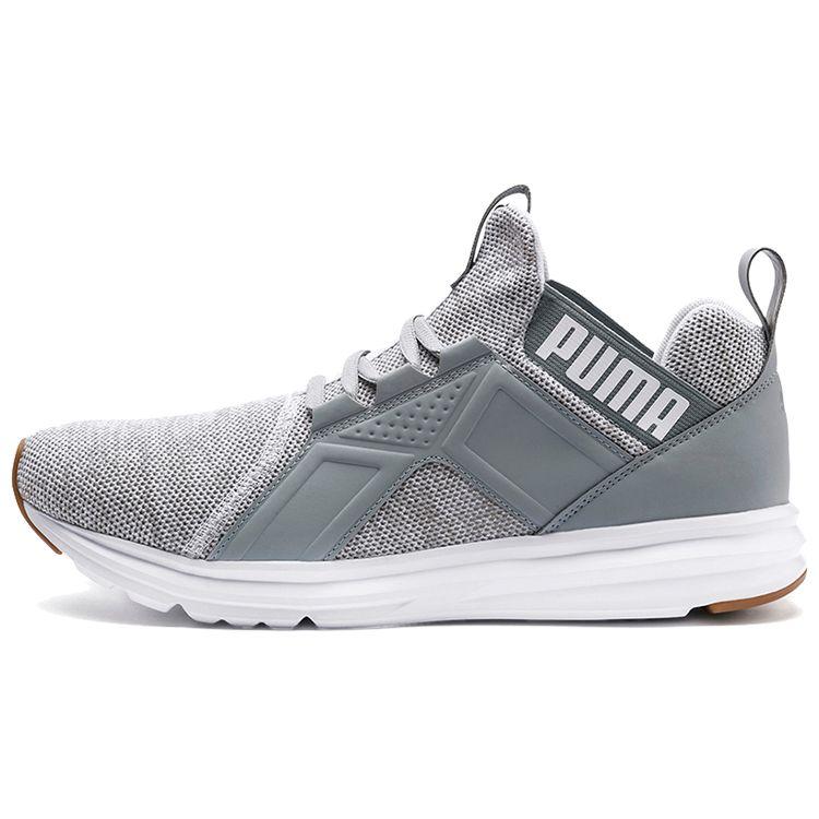 Puma Enzo Knit Comfortable Shock Absorbing Durable Lightweight Low Top Casual Shoes Men Sneaker Gray White 191635-06