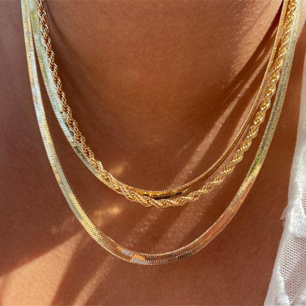 Fashion Punk Exaggerate Chain Crystal Heart Shaped Pendant Multilevel Punk Necklace For Women Vintage Choker Wedding Jewelry