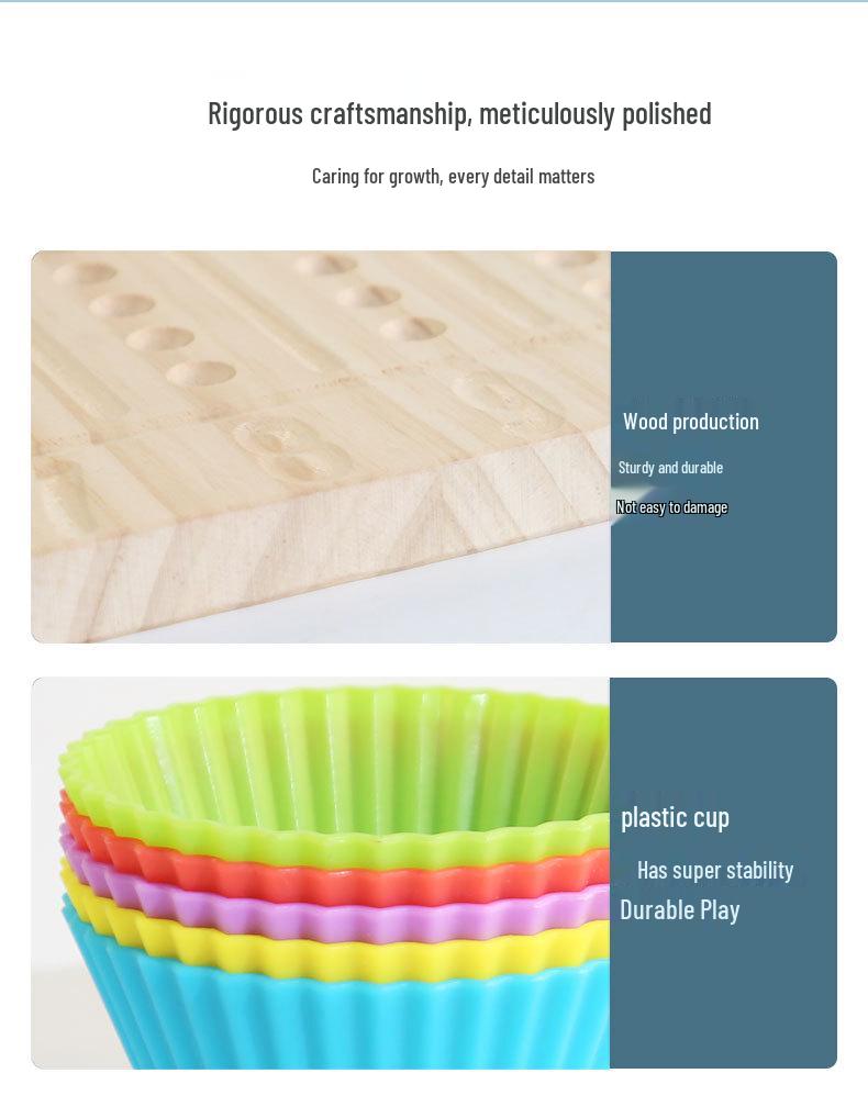 Montessori Beading & Color Sorting Toy for Kids' Concentration & Sensory Development