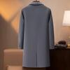 FAPAI Men's 2-in-1 Cashmere Blend Wool Coat with Detachable Down Liner