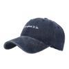 Hat New Simple Small Letter Embroidered Cap Men's Washed Soft Top Baseball Cap Women's Tide Travel Sun Hat