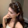 Korean Rhinestone Wave Headband with Teeth - Non-slip, High Skull Top Hair Clip