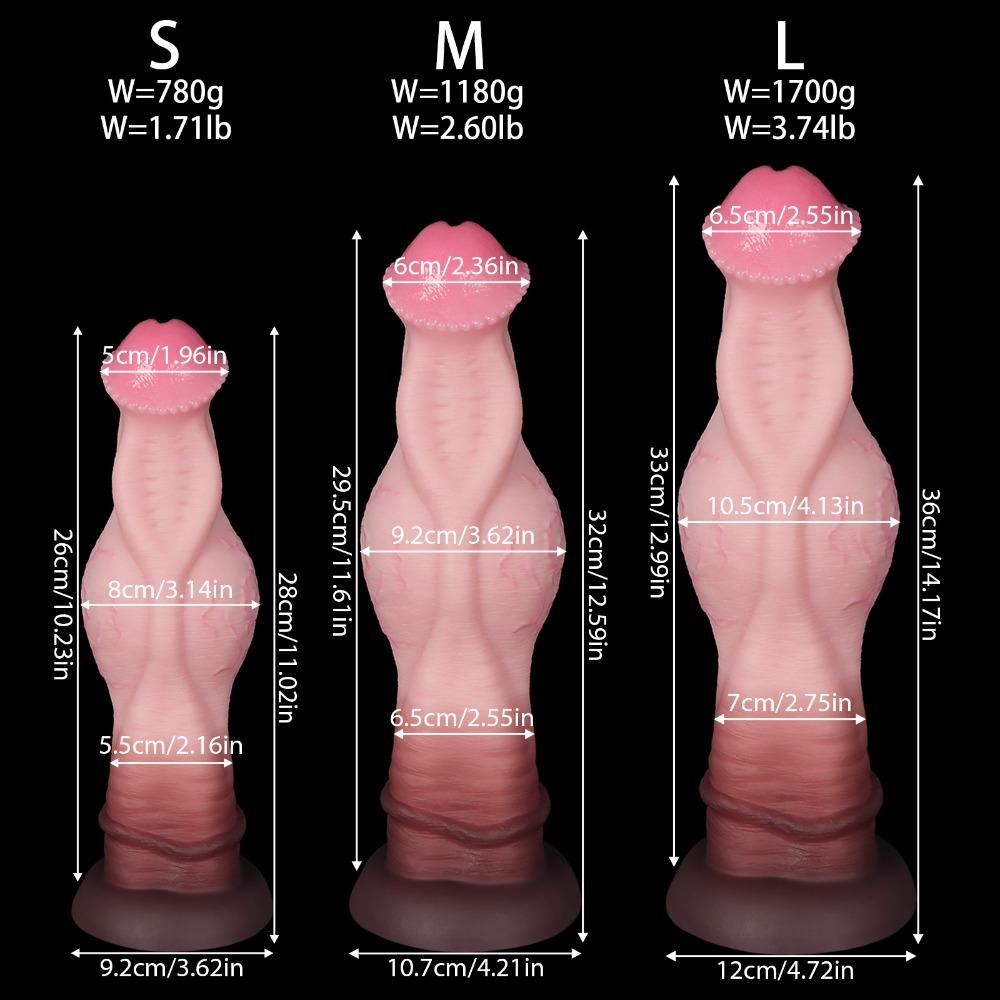 Mixed Color Realistic Silicone Dildo Special Shape Female Masturbation Adult Sex Toys