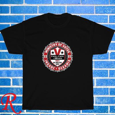 Neu!  Orwell 1984 Logo Schwarz Grau Marineblau Weiß Größe S-5XL Unisex T-Shirt