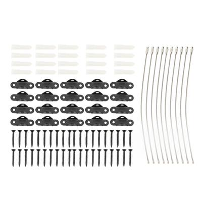 Αγκύρια Επίπλων Ανοξείδωτα Αγκύρια Τοίχου Ντουλαπιού Ρυθμιζόμενοι Αντι-Ανατροπής Ιμάντες Ασφαλείας Επίπλων