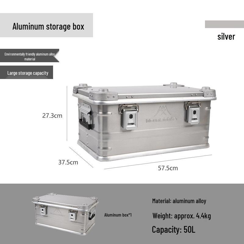 Large Multi-functional Aluminum Storage Box for Outdoor Camping & Vehicle Use