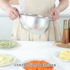 Stainless Steel Multi Purpose Kitchen Strainer, Ergonomic Design for Washing Rice, Fruits, Vegetables, Durable Drain Basket with Fine Mesh Filter,