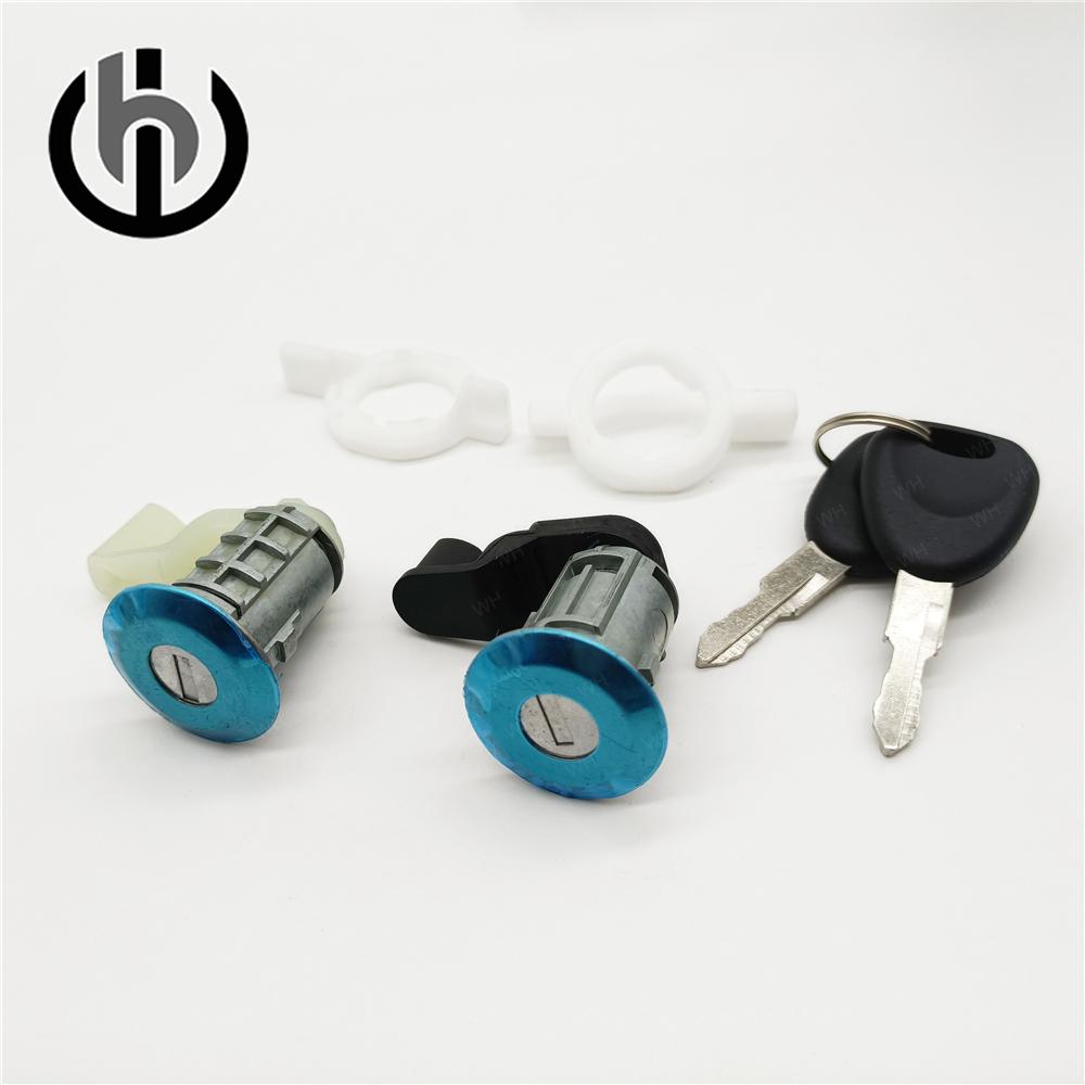 7701472806 2PCS DOOR LOCK WITH 2 SAME KEYS For RENAULT CLIO II 98-05 With plastic buckle