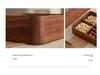 Solid Wood Compartmented Snack and Candy Box - Round Corner Wedding Decoration Gift