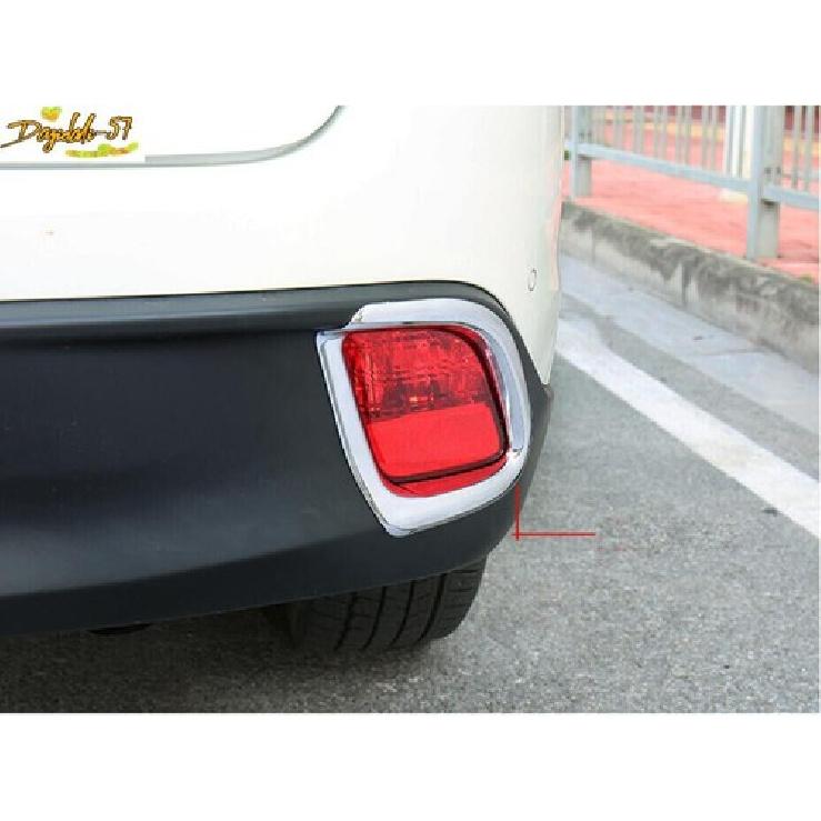 Chrome Rear Fog Light Lamp Cover Trim For Toyota Highlander Kluger 2014-2018