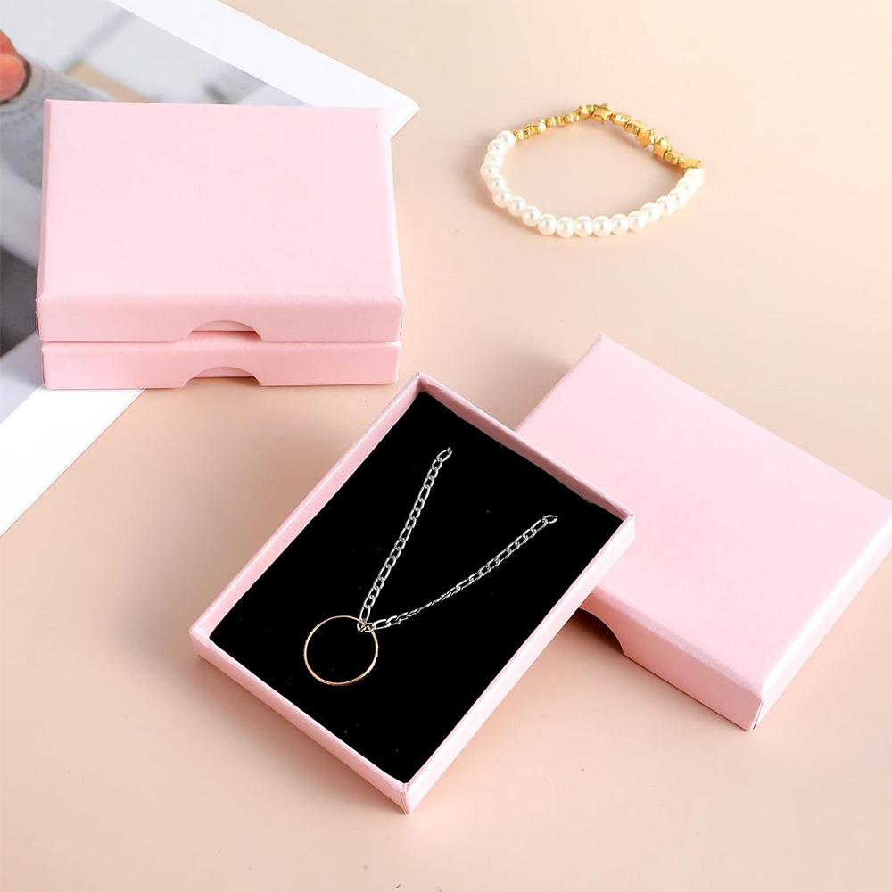 3 Pcs Pink Mini Presents Jewelry Gift Boxes with Lids