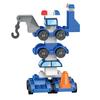 Large Particle Deformation Building Blocks Assembled Puzzle Compatible 4-in-1 Police Car Car Robot Boy Toy