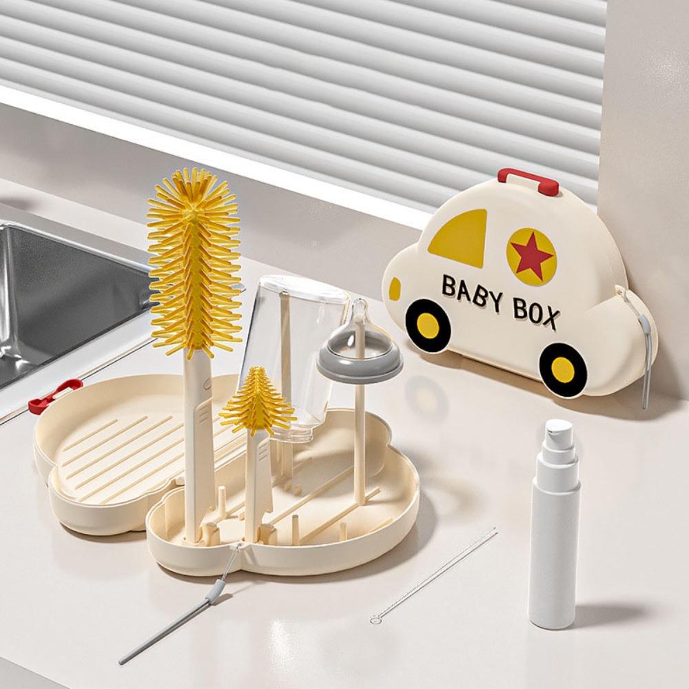 

Щетка для соски Набор щеток для детской бутылочки Силиконовый скребок для соски и трубочки Детская соска Бутылочка бежевый