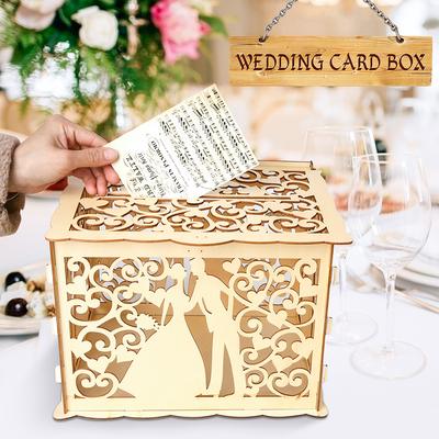 Diy Wedding Gift Card Box Pvc Money Box With Lock Beautiful Wedding Decoration Birthday Party Supplies Buy At A Low Prices On Joom E Commerce Platform
