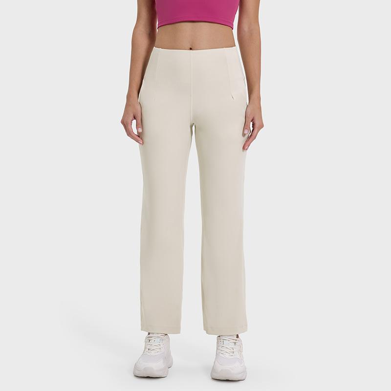 New Cool and Versatile High-waist Slimming Yoga Pants Stretch Moisture-absorbing and Sweating Casual Wide-leg Pants