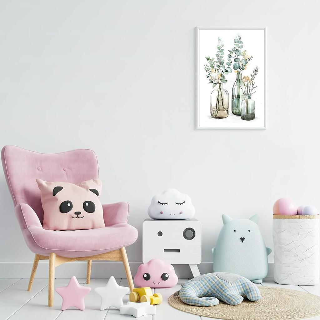 Malen nach Zahlen Set für Erwachsene Anfänger & Kinder ab 8-12 Jahren mit Holzrahmen Einfache Acrylfarbe auf Leinwand mit Farben und Pinseln