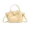 Korean Niche Portable Vegetable Basket Bag Women'S Spring Summer Fashion Bucket Bag Bow Messenger Bag