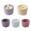 Silicone Mold for DIY Cement Cup with Crystal Effect Trendy Plaster Candle Cup Mirror Silicone Mold