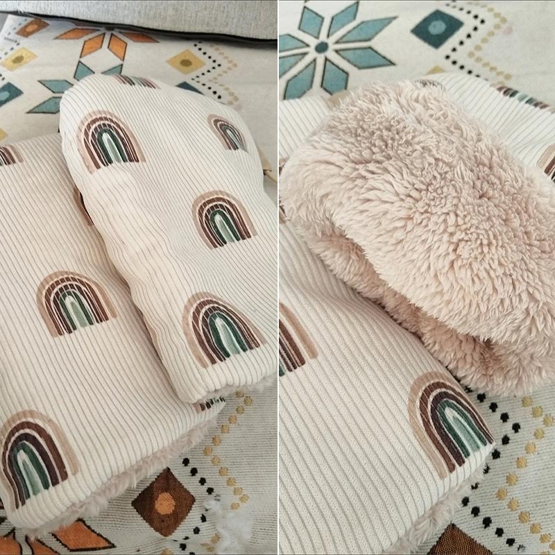 Windproof Infant Stroller Gloves Children's Outdoor Sports Mittens Cartoon Printed Hands Warmer Scooter Accessory for Winter