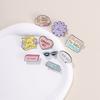 Trendsetting Vibrant And Heart Shaped Letter Brooch For Fashion Enthusiasts Collectors And