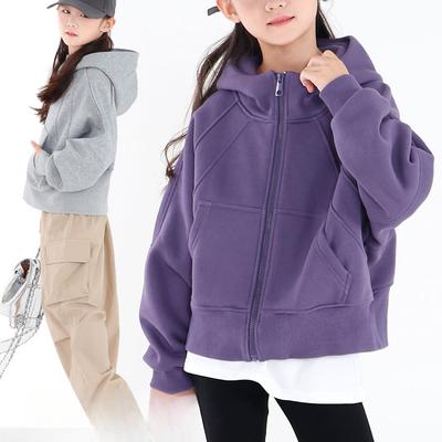 Kinderjacke Frühling und Herbst Neuer Stil Mädchen Outdoor Kapuzenjacke Jungen Verdickte Jacke für Ältere Kinder Outdoor-Bekleidung