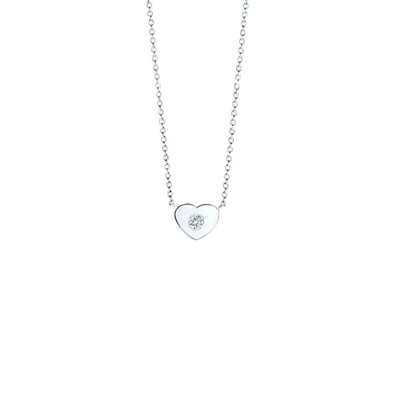 Tiffany & Co. Tiffany Paloma Picasso Heart Diamond Pendant Necklace Women Necklace Silver 29169934