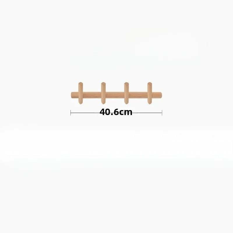 Вешалка для одежды из массива дерева, настенная, многофункциональная, креативная, роскошная, крючок для хранения одежды