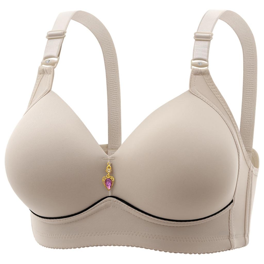 Ladies' Adjustable Shoulder Strap Solid Color Bra - Soft and Breathable, Built In Pad Design Comfortable and Close Fitting, All Season Elegant