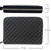 Inden Wallet Zipper Coin Purse 1012 Black Deerskin X Black Lacquer Petite Ring Length X Width 11cm X Thickness 2cm Round Zipper 4 Card Pockets
