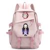 Anime Demon Slayer Ryggsekk Back To Schoolbag for Boy Girl Bookbag for Kid Gaver Menn Dame Reisebag Stor kapasitet ryggsekk