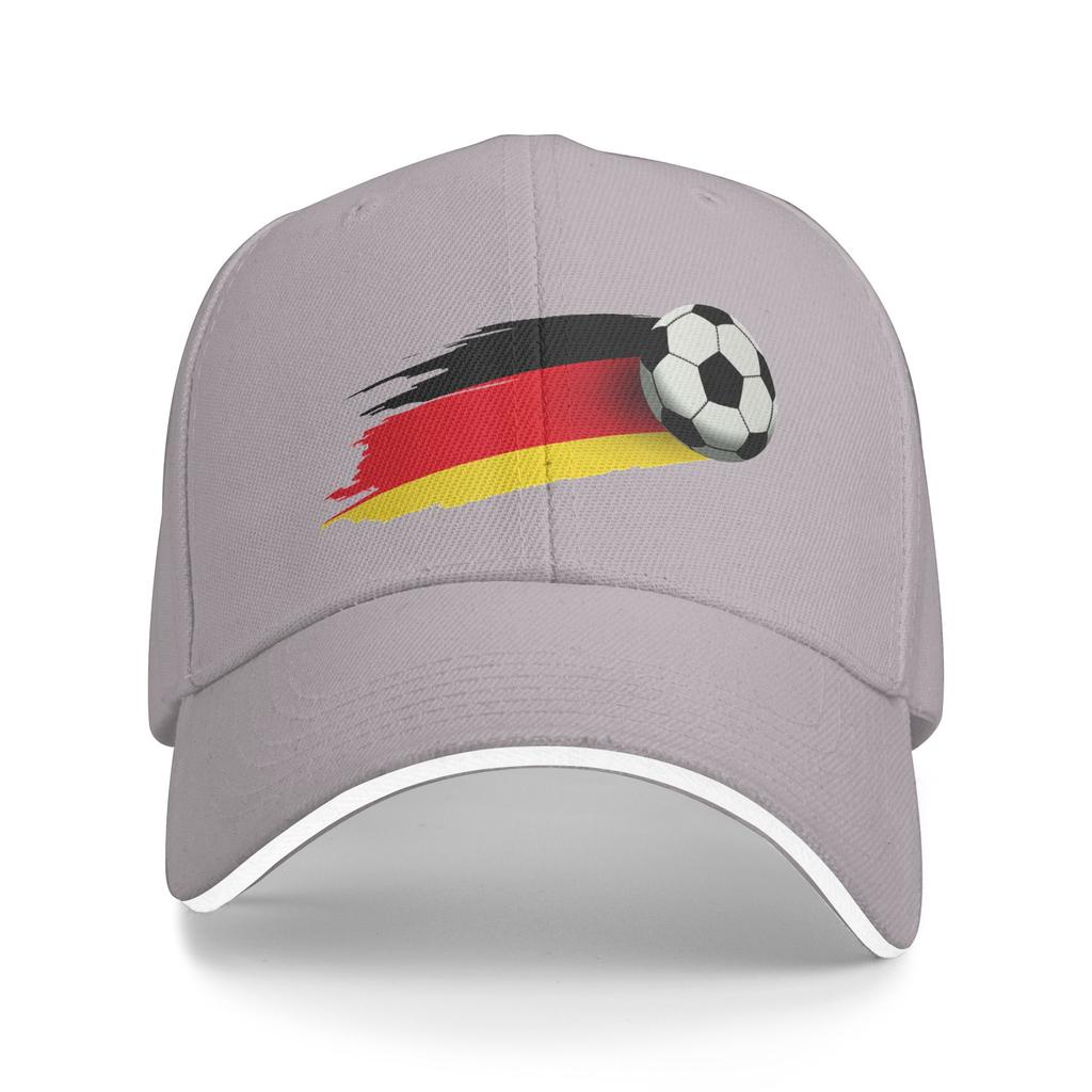 Women Unisex GerUnisexy Flag Soccer Ball Outdoor Hat  Sun Cap Casual Baseball Cap Sunscreen Hats