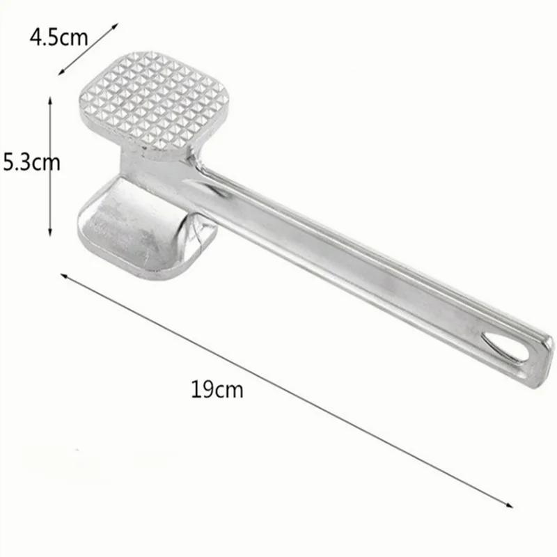 

Household aluminum alloy double-sided meat hammer, steak hammer, loose beef tenderizer, kitchen accessory