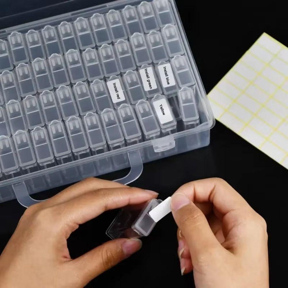 Clear Perler Beads Storage Boxes with Handle Storage Box Diamond Embroidery Accessories Drill Box