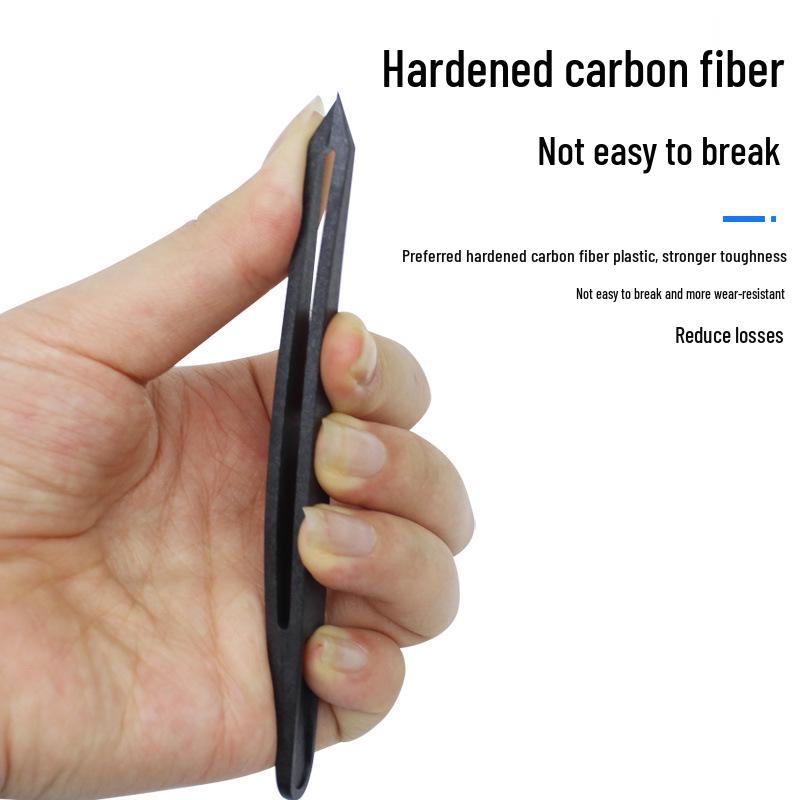 Insulated Anti-static Black Nylon Tweezers for Electronics Repair