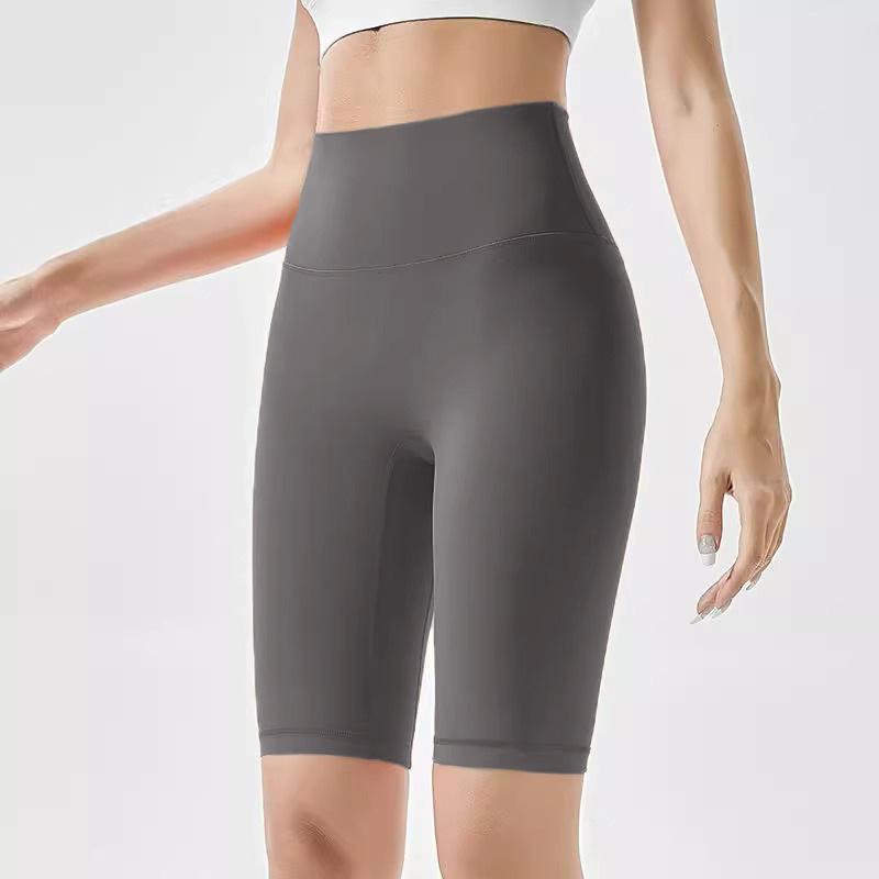 Butt Lifting High Waist Tight Tummy Control Nude Feel Quick Dry Fitness Yoga Wear Running Cycling Sports Womens Biker Shorts