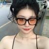 2025 Retro Chic Tea-Colored Sunglasses - Unisex Trendy Vintage Style with Prescription Option