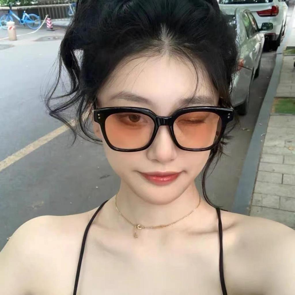 2025 Retro Chic Tea-Colored Sunglasses - Unisex Trendy Vintage Style with Prescription Option