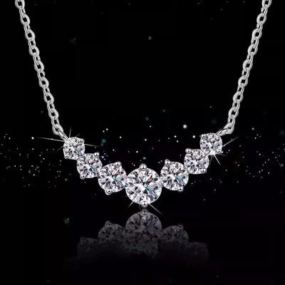 Damen Diamant Zirkon Galvanisierter Choker Halskette – Eleganter Mode Anhänger