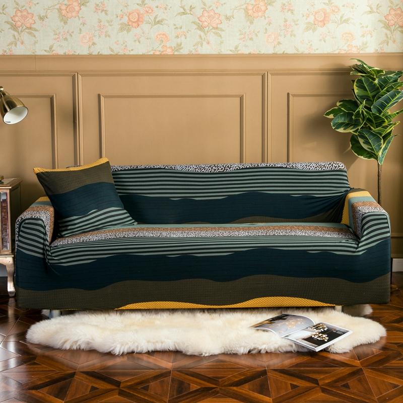 Elastic Sofa Cover Spandex Slipcovers Sofa Cover for Living Room Universal All-inclusive Sectional Couch Cover 1/2/3/4 seater