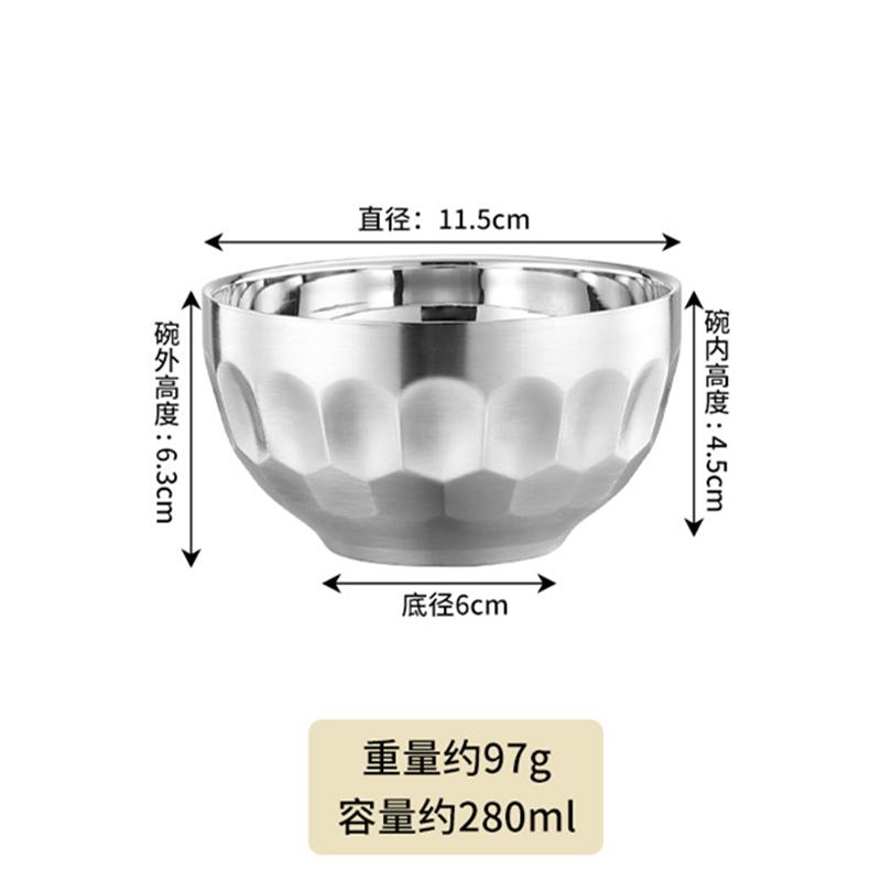 

Толстодонная защита от ожогов Детская миска для риса, супа, фруктов 304 нержавеющая сталь Креативная посуда 11,5 см 12 см 13 см 14 см 15 см 16 см