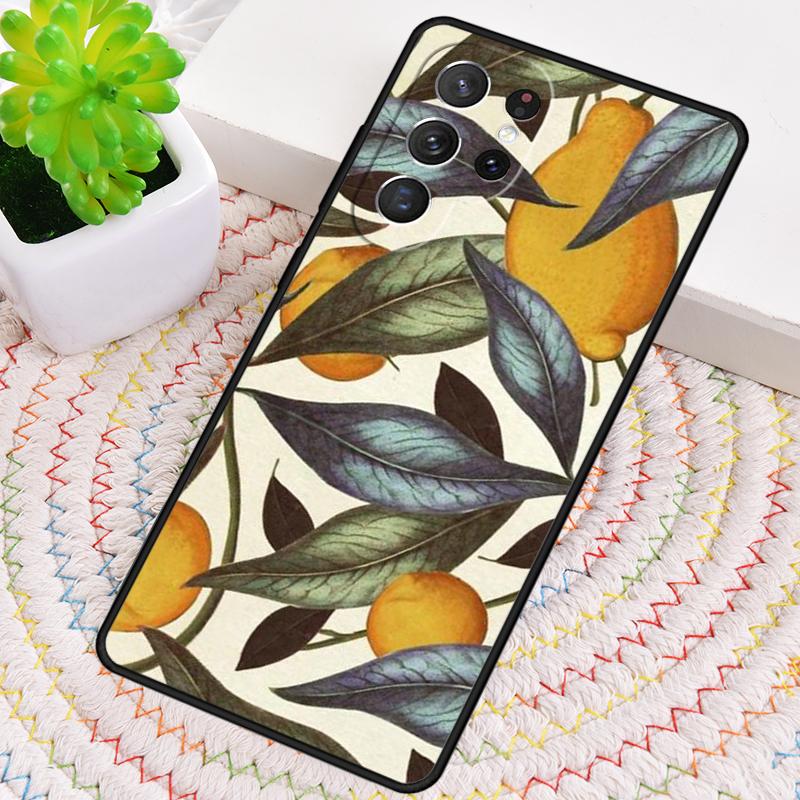 כיסוי טלפון קיץ טרופי פירות לימון TPU רך עבור Samsung Galaxy note 10 pro S26 S25 S24 S23 S22 Ultra Plus S21 FE S20