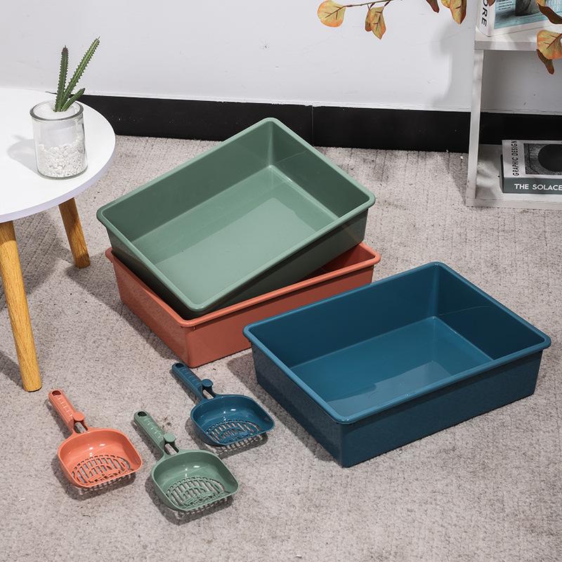 Anti-Splash Deodorizing Cat Litter Box - Plastic Cat Toilet