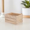 2Pcs Rustic Natural Pine Wood Crates Unpainted Large Capacity Storage Organizer Box Unfinished Decorative Farmhouse Display
