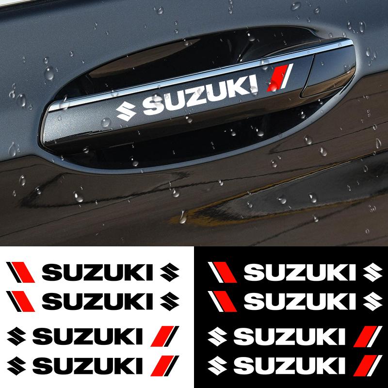 Adesivi Riflettenti per Maniglie Porte Decorazione in Vinile per Suzuki Celerio